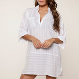 Lingadore - Strandkjole Med V-neck Hvid