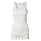 Rosemunde - Silke Top Med Blondekant New White