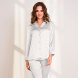 Lady avenue - Pyjamas i Silke Satin Ivory