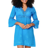 Lingadore - Strand Tunika Ortensia Blue