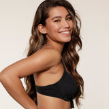Lingadore - Vatteret Bikini Top Sort