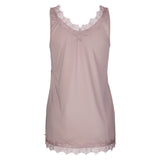 Rosemunde - Tank Top Med Blonder Vintage Powder