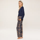 Lingadore - Pyjamas Sæt Tie Dye Dark Denim