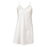 Lady avenue - Silke Chemise slip lace svart