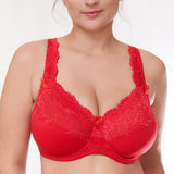 plaisir ulsø - Beate Plain Helkupa BH Röd