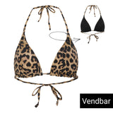 SuiAva - Waverly Bikini Top Leopard/sort
