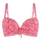 Lingadore - Vatteret Bikini Top Hot Pink Paisley