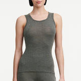 Chantelle - Tank Top I Uld/silke Slate Grey