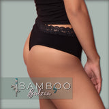 Balzaa - Bali Bambu Highwaist String Svart