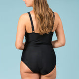 Trofé - Badedragt Med Drapering Sort