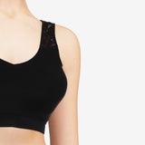 Chantelle - Soft Stretch Topp m. vattering og blonde Svart