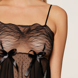 Lingadore - Black Babydoll Natkjole Sort