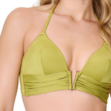Lingadore - Vatteret Triangle Bikini Sæt Moss