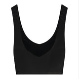 Byebra - Top Med V-hals Sort