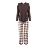 Lady avenue - Bomuld Flannel Pyjamas Coffee