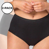 Trofé - 2-pak Bomuld Maxi Trusse Sort