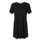 Lady avenue - Bambus Blondenatkjole Sort