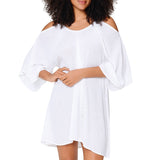 Lingadore - Strand Kjole Med Bar Skulder White