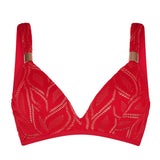 Lingadore - Vatteret Triangle Bikini Top Red