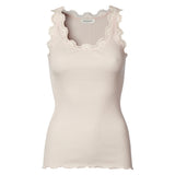 Rosemunde - Classic Silke Top Med Blonde Soft Rose