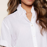 Lingadore - Pyjamas Skjorte Off White