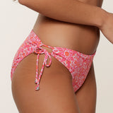 Lingadore - Bikini Tai Med Snøre Hot Pink Paisley