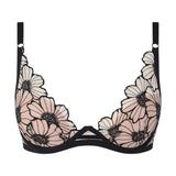 Chantelle - Lush Plunge BH Sort/Soft Pink