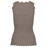 Rosemunde - Iconic Silke Top Med Blonde Brown Melange