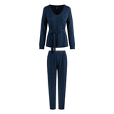 Lingadore - Lounge Sæt Navy Marl