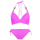 Lingadore - Vatteret Triangle Bikini Sæt Pink