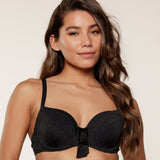 Lingadore - Vatteret Bikini Top Sort