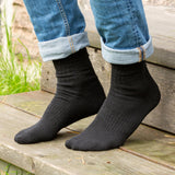 Trofé - Uld Strømpe Sort