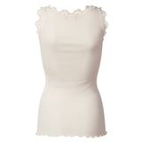 Rosemunde - Classic Silke Top Med Blonde Soft Powder