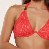 Lingadore - Halterneck Bikini Top Red