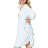 Lingadore - Strand Tunika Mint Stripe