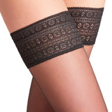 Falke - Seidenglatt Stay Up 15 Denier Sort