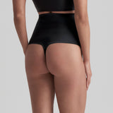 Byebra - Usynlig Højtaljet String Sort