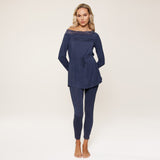 Lingadore - Nat sæt med Leggings Dark Denim
