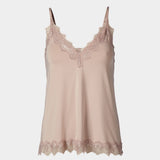 Rosemunde - Top Med Blonder Vintage Powder