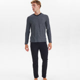 JBS Herre - Bomuld Pyjamas Jersey Grå