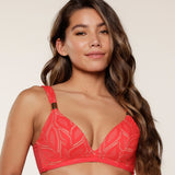 Lingadore - Vatteret Triangle Bikini Top Red