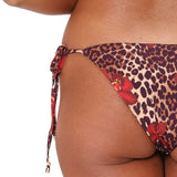 Lingadore - Leo Bikini Tai Med Snøre Leopard