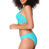 Lingadore - Tye Die Vatteret Triangle Bikini Sæt