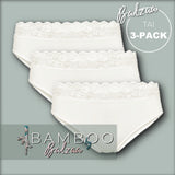 Balzaa - Bali Bambu 3-PAK Tai Offwhite