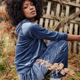 Lingadore - Velvet Hjemmesæt Dark Denim