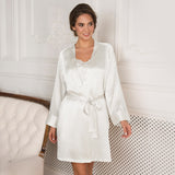 Lady avenue - Morgonrock i Silke Satin