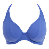 Freya - Jewel Cove Halterneck Top Plain Azure