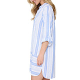 Lingadore - Strandkjole Bomuld Blue Stripe