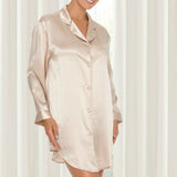 Lady avenue - Pyjamasskjorta i Silke Satin
