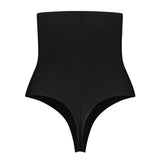 Byebra - Sculpting Højtaljet String Sort